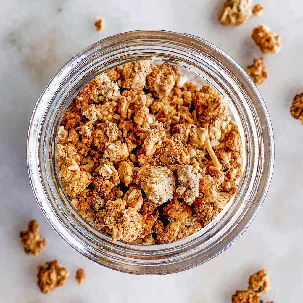 Oat & almond pulp granola