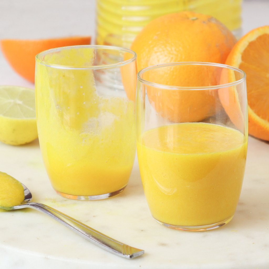 Homemade immune boosting wellness shot