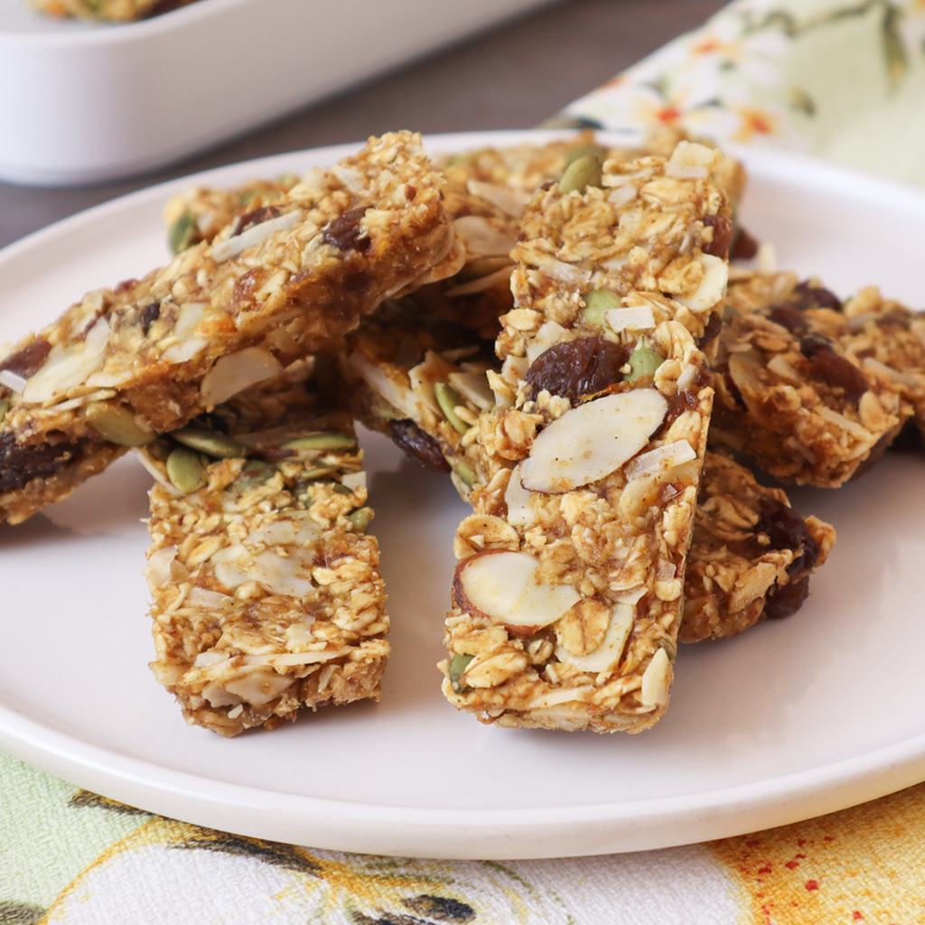 Dehydrator orange and almond muesli bars