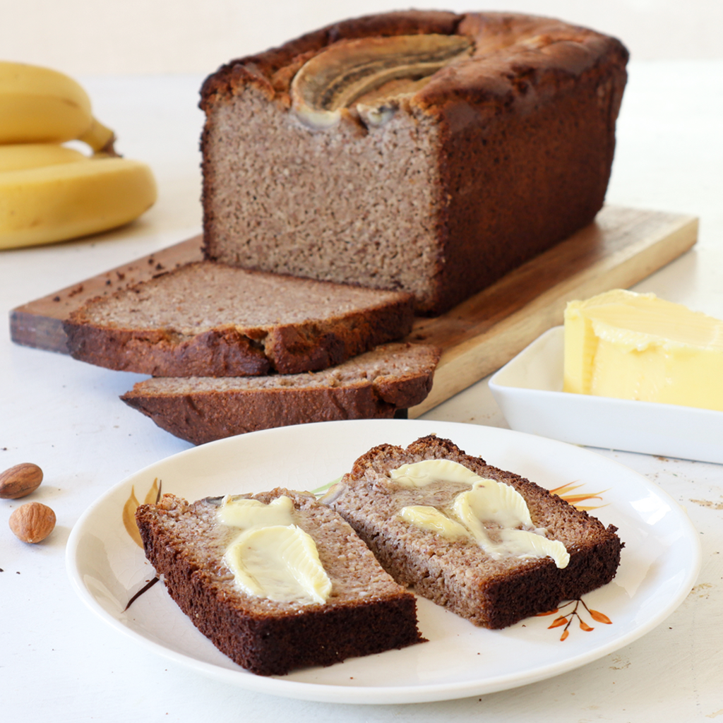 Paleo blender banana bread
