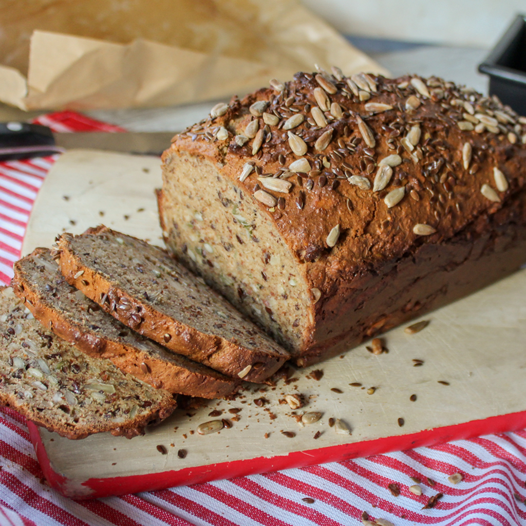 Paleo nut & seed blender bread