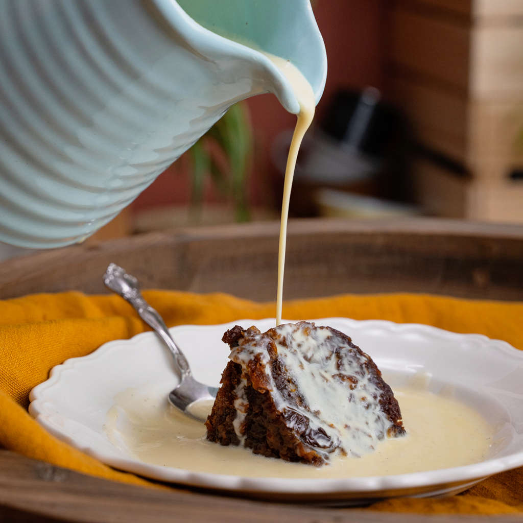 Classic vanilla custard in the blender