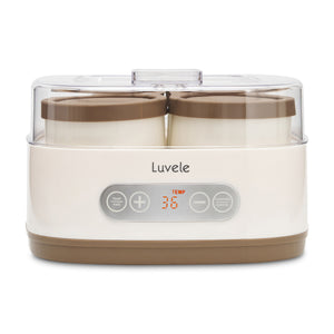 Luvele Pure Yogurt Maker | 4x 400ml (4x 13.5oz.) Jars 1.5L Capacity