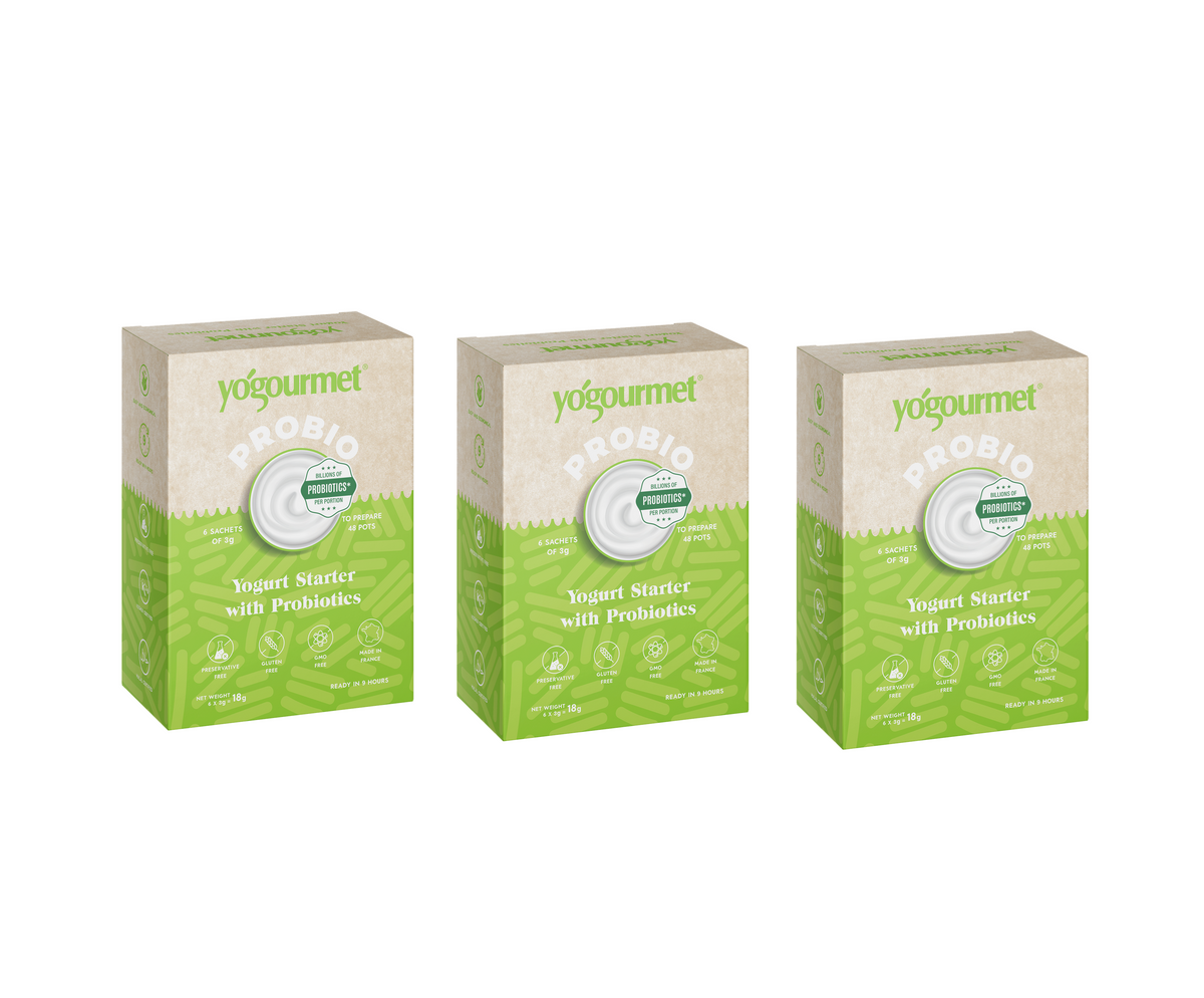 Yogourmet &#39;Immune Booster&#39; Probiotic Starter | Three Pack | 18 x 3g Sachets