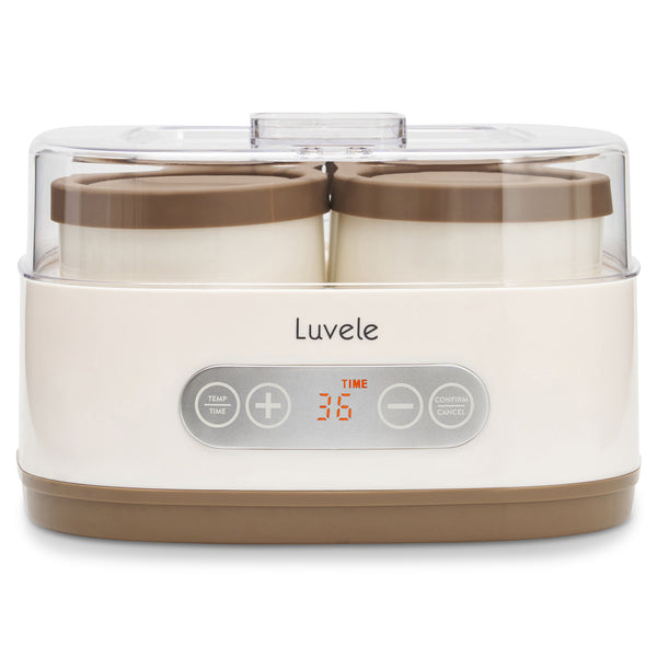 Luvele Pure Yogurt Maker | 4x 400ml (4x 13.5oz.) Jars 1.5L Capacity